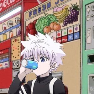 killua hxh cotton crew neck